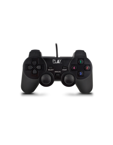 Ewent Play Negro USB 2.0 Gamepad Analógico/Digital PC