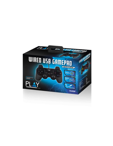 Ewent Play Negro USB 2.0 Gamepad Analógico/Digital PC