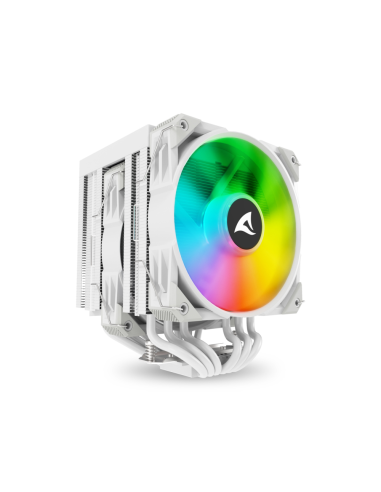 Sharkoon A60 RGB Procesador Refrigerador de aire 12 cm Blanco 1 pieza(s)