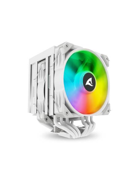 Sharkoon A60 RGB Procesador Refrigerador de aire 12 cm Blanco 1 pieza(s)