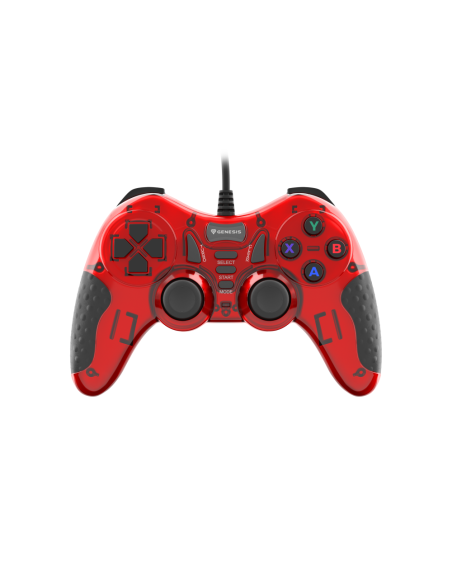 GENESIS MANGAN 200 Rojo USB 2.0 Gamepad Analógico/Digital PC