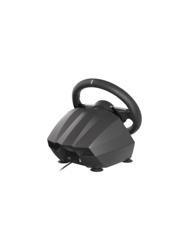 GENESIS Seaborg 400 Negro, Plata USB Volante + Pedales Nintendo Switch, PC, PlayStation 4, Playstation 3, Xbox 360, Xbox One, Xb