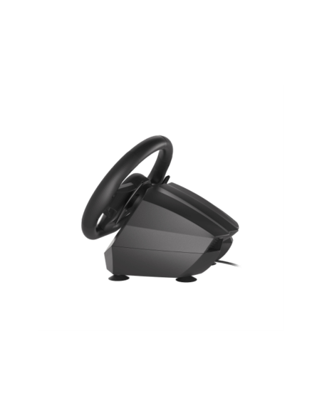 GENESIS Seaborg 400 Negro, Plata USB Volante + Pedales Nintendo Switch, PC, PlayStation 4, Playstation 3, Xbox 360, Xbox One, Xb