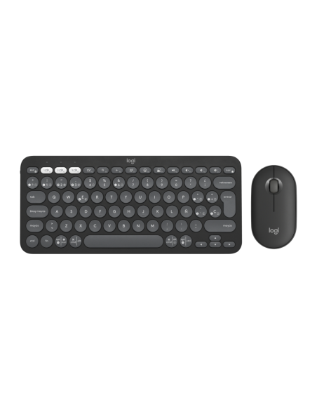 Logitech 920-012227 teclado Ratón incluido Universal RF Wireless + Bluetooth QWERTY Español Grafito