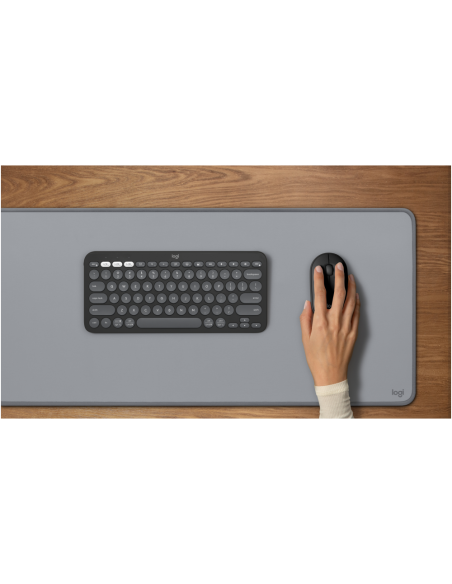 Logitech 920-012227 teclado Ratón incluido Universal RF Wireless + Bluetooth QWERTY Español Grafito