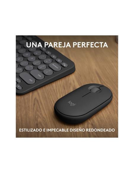 Logitech 920-012227 teclado Ratón incluido Universal RF Wireless + Bluetooth QWERTY Español Grafito