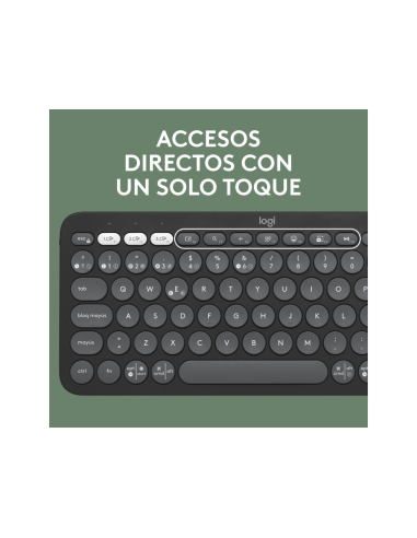 Logitech 920-012227 teclado Ratón incluido Universal RF Wireless + Bluetooth QWERTY Español Grafito