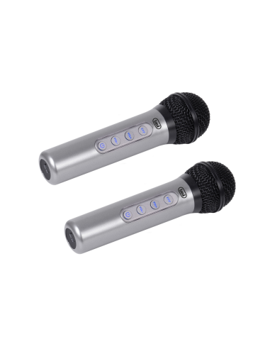 Trevi EM 415 R Negro, Plata Micrófono para karaoke