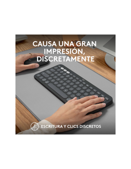 Logitech 920-012227 teclado Ratón incluido Universal RF Wireless + Bluetooth QWERTY Español Grafito