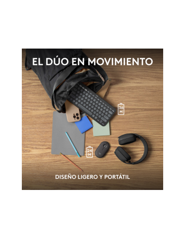 Logitech 920-012227 teclado Ratón incluido Universal RF Wireless + Bluetooth QWERTY Español Grafito