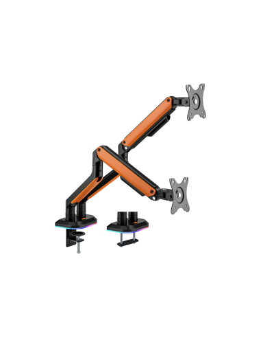 AISENS DT32TSR-251 soporte para monitor 81,3 cm (32") Negro, Naranja Escritorio