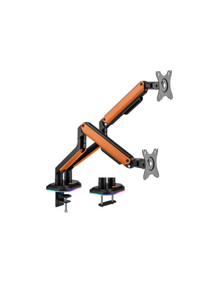 AISENS DT32TSR-251 soporte para monitor 81,3 cm (32") Negro, Naranja Escritorio