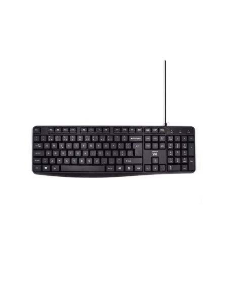 Ewent EW3002 teclado Oficina USB QWERTY Portugués Negro