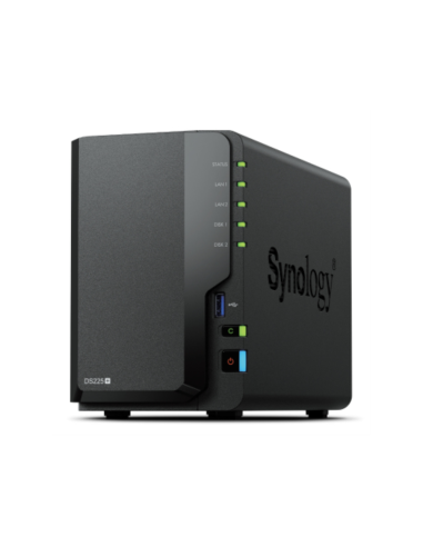 Synology DiskStation DS225+ 2 Bay NAS Escritorio Intel® Celeron® J4125 2 GB DDR4 Synology DSM Negro