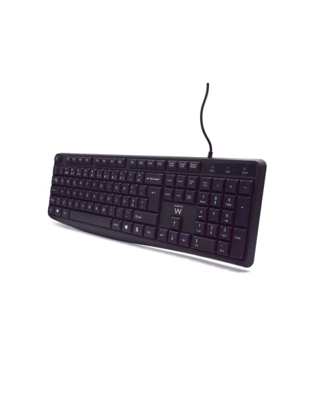 Ewent EW3002 teclado Oficina USB QWERTY Portugués Negro