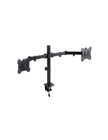 TooQ Soporte de Mesa para 2 Pantallas 17"-32", Color Negro