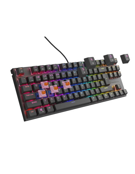 GENESIS Thor 303 TKL teclado Juego USB QWERTY Español Negro
