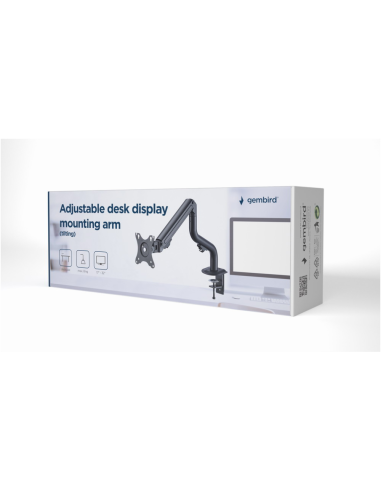 Gembird MA-DA1-02 soporte para monitor 81,3 cm (32") Escritorio Negro