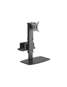 AISENS Soporte de Mesa ECO Giratorio e Inclinable para Monitor/TV y Mini PC 8Kg de 17-32, Negro