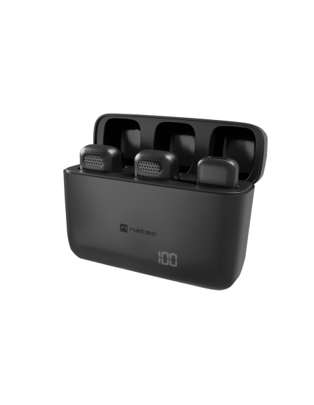 NATEC Hopper Negro Micrófono de corbata/solapa