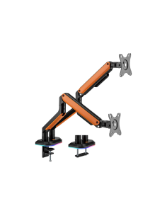 AISENS DT32TSR-251 soporte para monitor 81,3 cm (32") Negro, Naranja Escritorio