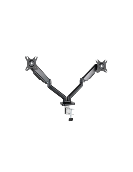 TooQ Soporte de Mesa para 2 Pantallas 17"-32", Negro
