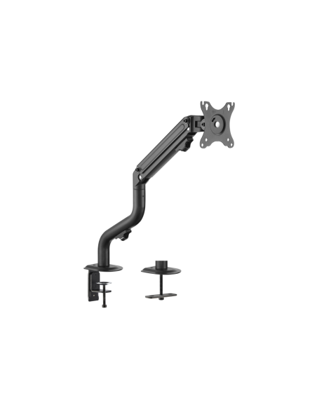 AISENS Soporte de Mesa ECO Contrapeso Giratorio e Inclinable para Monitor/TV 8Kg (3 Pivotes, 1 Brazo) de 17-32, Negro