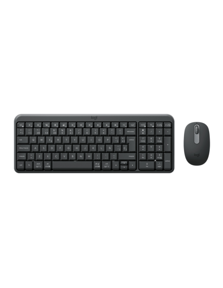 Logitech MK250 Compact Bluetooth Wireless Combo teclado Ratón incluido Universal RF Wireless + Bluetooth QWERTY Español Grafito