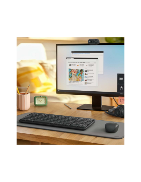 Logitech MK250 Compact Bluetooth Wireless Combo teclado Ratón incluido Universal RF Wireless + Bluetooth QWERTY Español Grafito