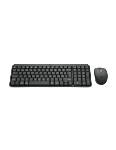 Logitech MK250 Compact Bluetooth Wireless Combo teclado Ratón incluido Universal RF Wireless + Bluetooth QWERTY Español Grafito