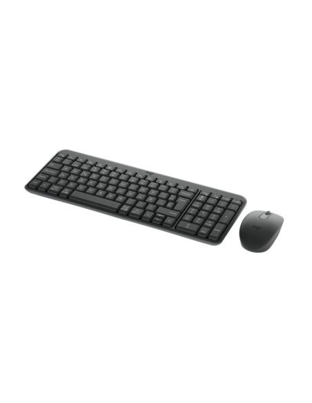 Logitech MK250 Compact Bluetooth Wireless Combo teclado Ratón incluido Universal RF Wireless + Bluetooth QWERTY Español Grafito