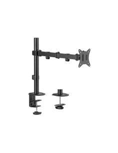 AISENS Soporte de Mesa ECO Giratorio e Inclinable para Monitor/TV 9Kg (3 Pivotes, 1 Brazo) de 17-32, Negro