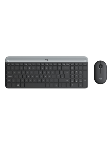 Logitech 920-009198 teclado Ratón incluido Universal RF inalámbrico QWERTY Español Grafito
