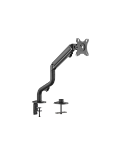 AISENS Soporte de Mesa ECO Contrapeso Giratorio e Inclinable para Monitor/TV 8Kg (3 Pivotes, 1 Brazo) de 17-32, Negro