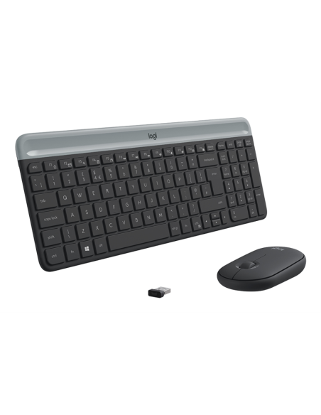 Logitech 920-009198 teclado Ratón incluido Universal RF inalámbrico QWERTY Español Grafito