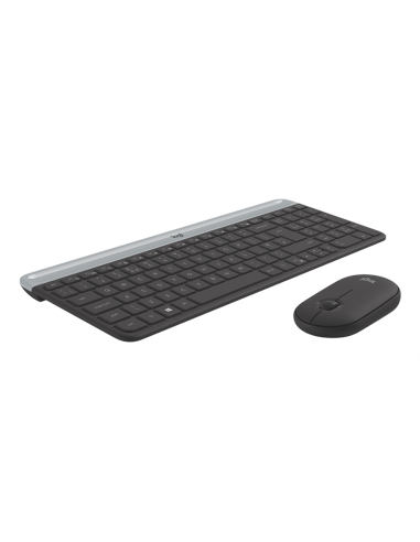 Logitech 920-009198 teclado Ratón incluido Universal RF inalámbrico QWERTY Español Grafito