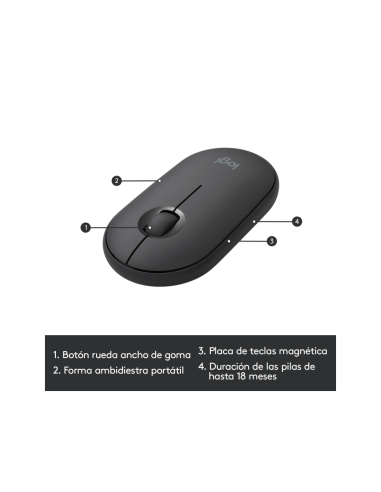 Logitech 920-009198 teclado Ratón incluido Universal RF inalámbrico QWERTY Español Grafito