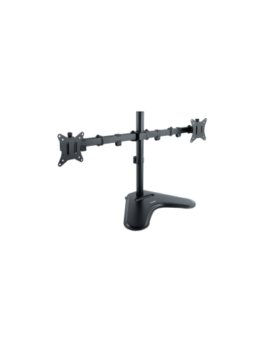 TooQ Soporte de Mesa, Giratorio e Inclinable, para 2 Pantallas de 17”-32”