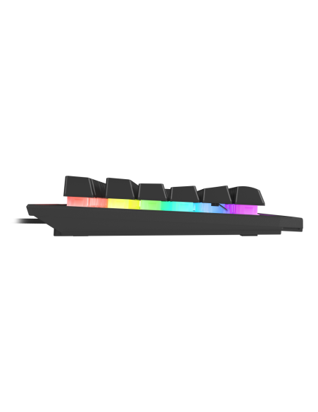 GENESIS Rhod 500 RGB teclado Juego USB QWERTY Portugués Negro, Plata