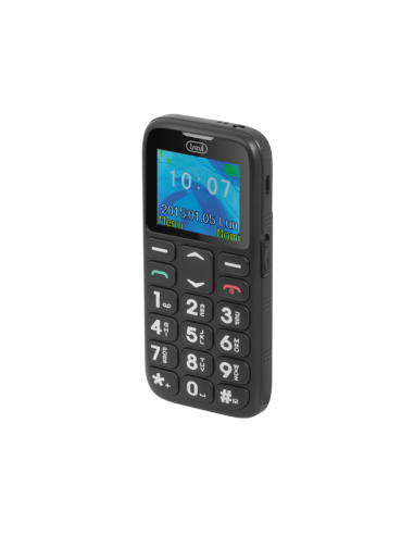 Trevi Sicuro 10 4,5 cm (1.77") Negro Teléfono para personas mayores