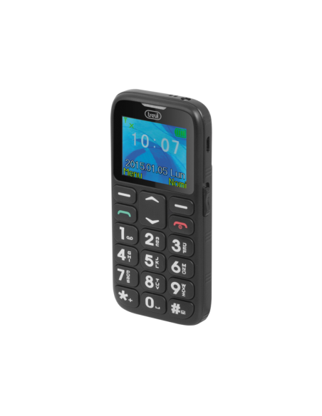 Trevi Sicuro 10 4,5 cm (1.77") Negro Teléfono para personas mayores