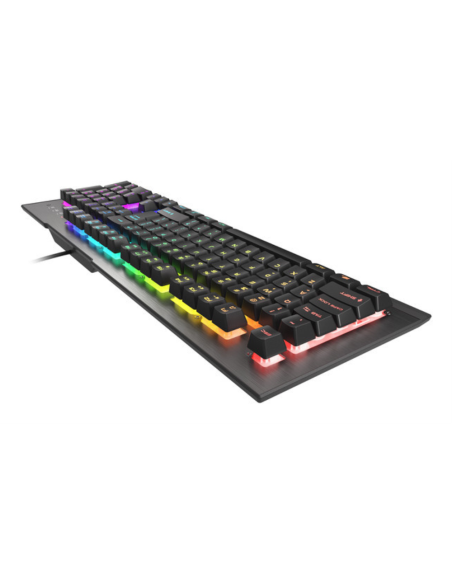 GENESIS Rhod 500 RGB teclado Juego USB QWERTY Español Negro, Gris
