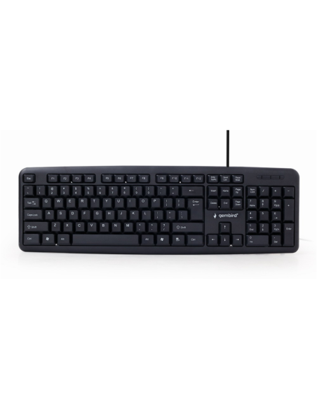 Gembird KB-U-103-ES teclado Hogar USB Español Negro