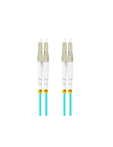 Lanberg FO-LULU-MD31-0010-TQ Cable de fibra óptica e InfiniBand 1 m LC Color aguamarina
