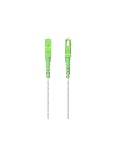 AISENS Cable Fibra Óptica Latiguillo G657A2 3.0 9/125 SMF Simplex CPR DCA LSZH, SC/APC-SC/APC, Blanco, 150 m