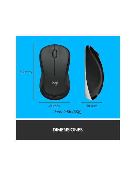 Logitech 920-008680 teclado Ratón incluido Universal RF inalámbrico QWERTY Español Negro, Blanco