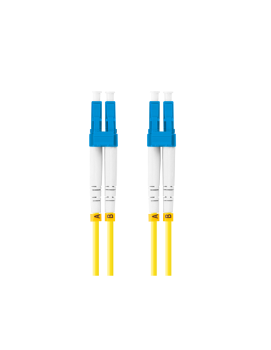 Lanberg FO-LULU-SD11-0010-YE Cable de fibra óptica e InfiniBand 3 m LC Amarillo