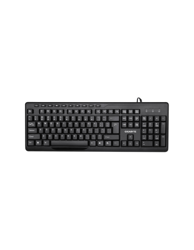 GIGABYTE KM6300 teclado Ratón incluido Hogar USB QWERTY Español Negro