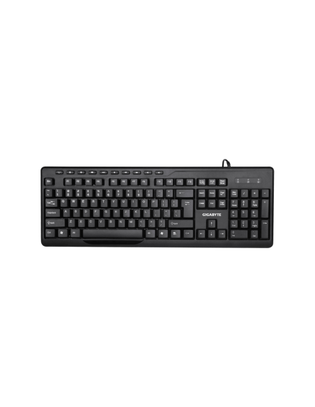 GIGABYTE KM6300 teclado Ratón incluido Hogar USB QWERTY Español Negro