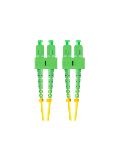 Lanberg FO-SASA-SD11-0020-YE Cable de fibra óptica e InfiniBand 2 m SC Verde, Amarillo